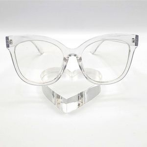 Oversized clear lens glasses